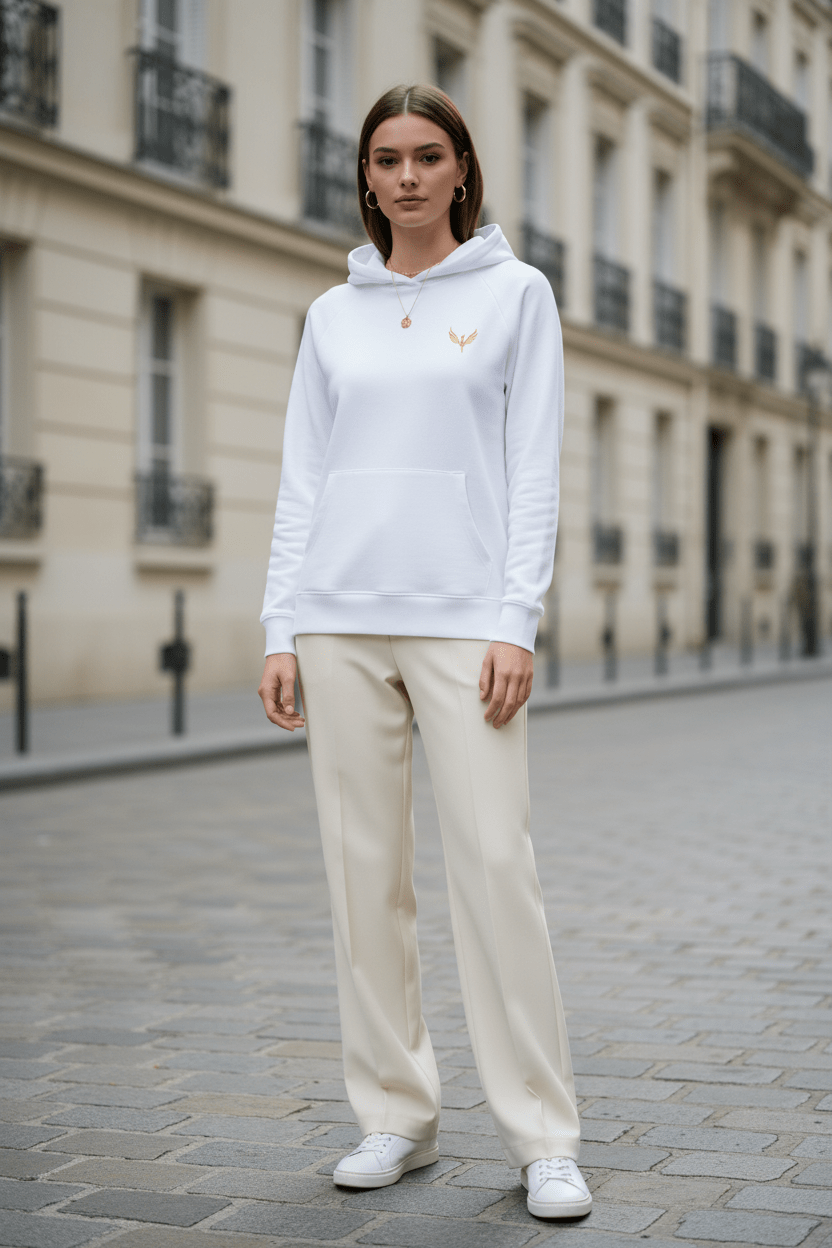 Sweat Raglan Cendre Femme - Phelys-Paris
