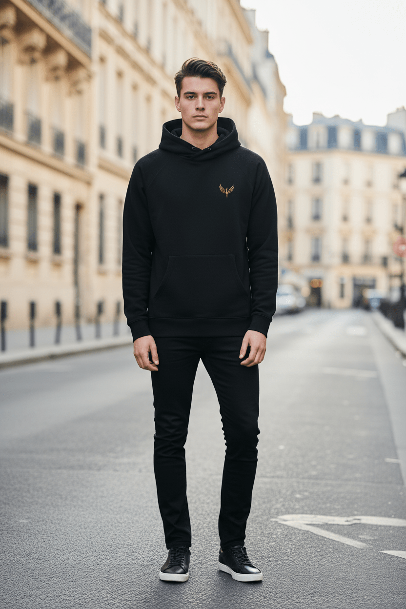 Sweat Raglan Cendre Homme - Phelys-Paris